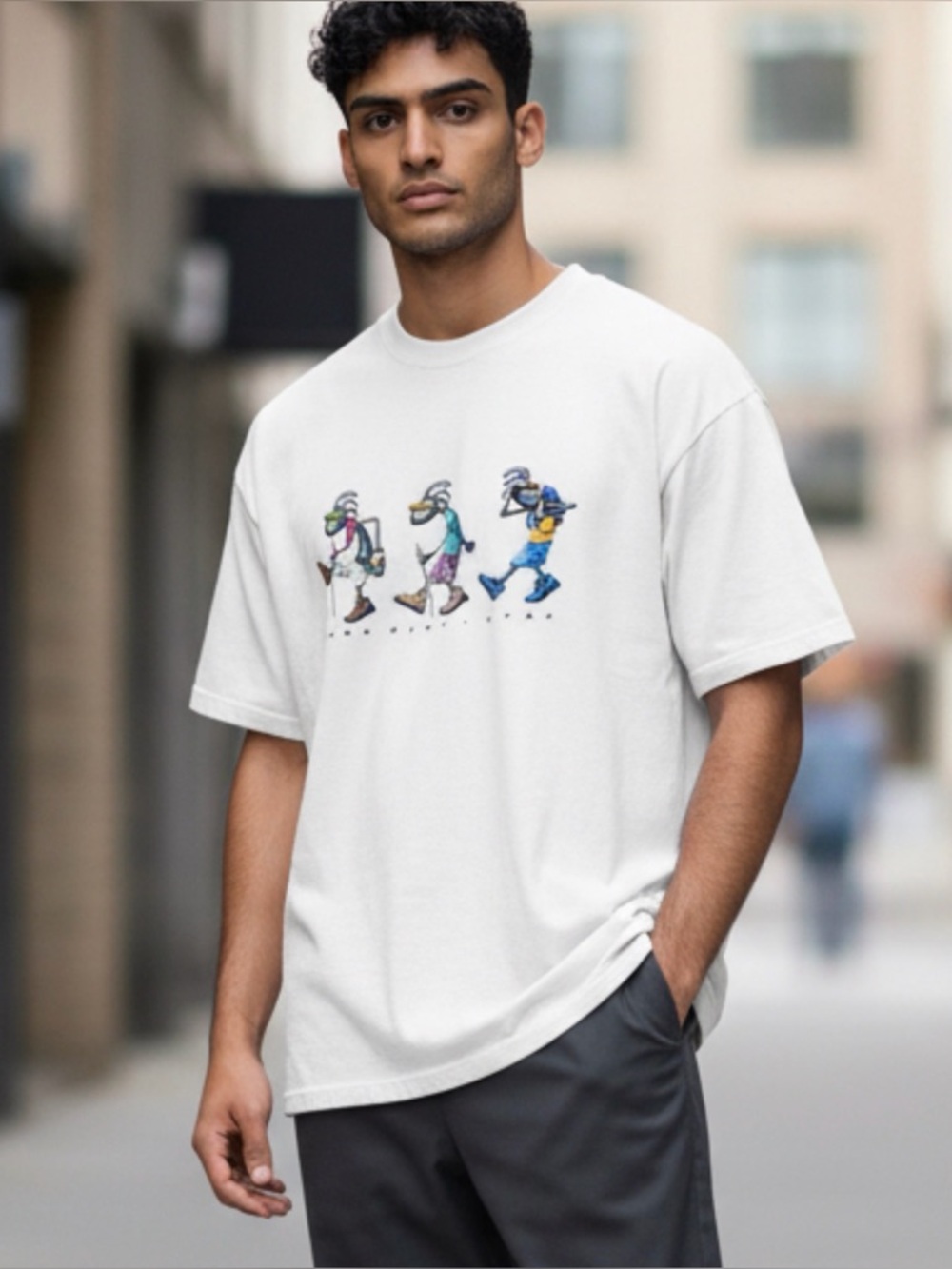 Vintage 90s Park City Utah Graphic White T-Shirt Hiking Ants Print Size XL